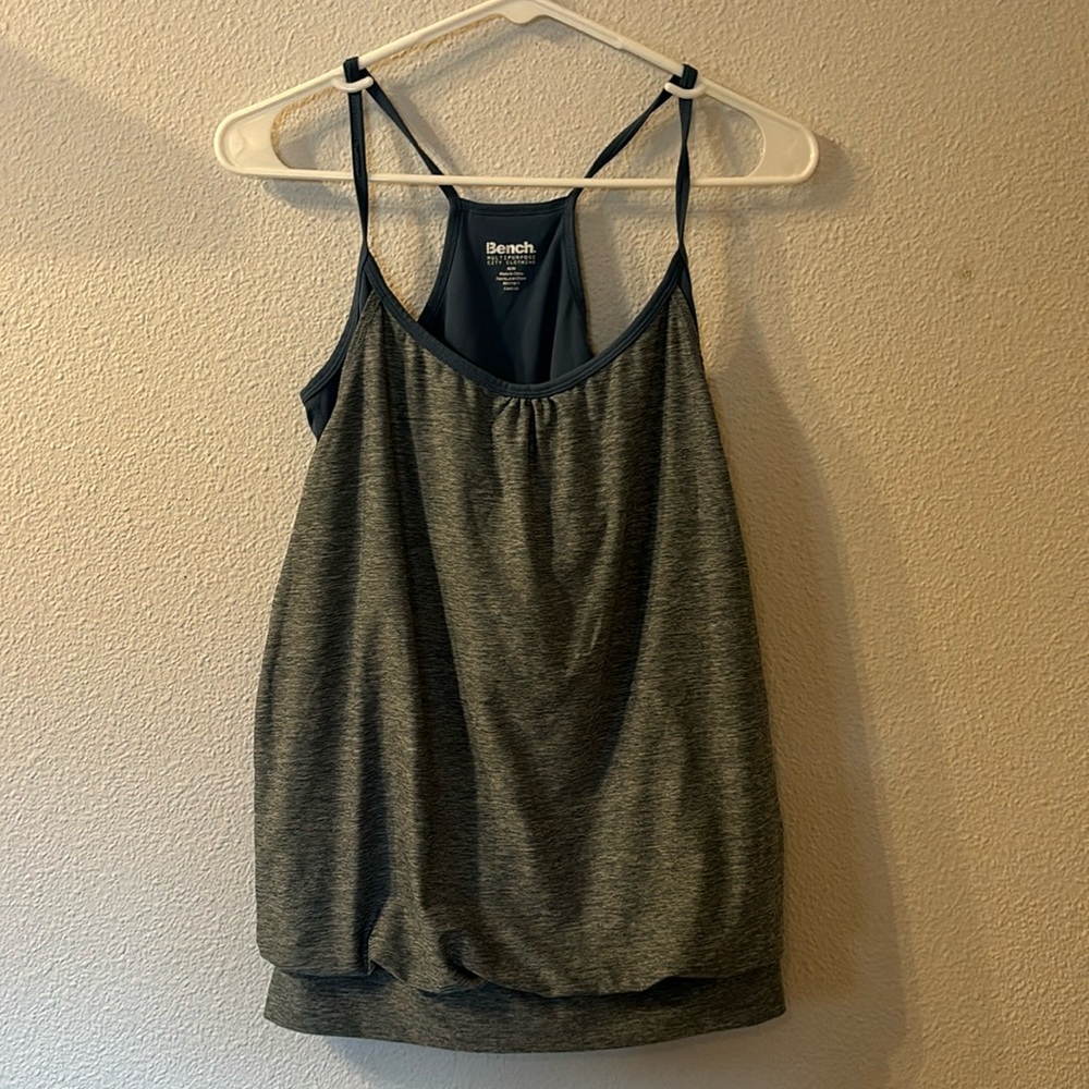 Bench double layer workout tank top size medium